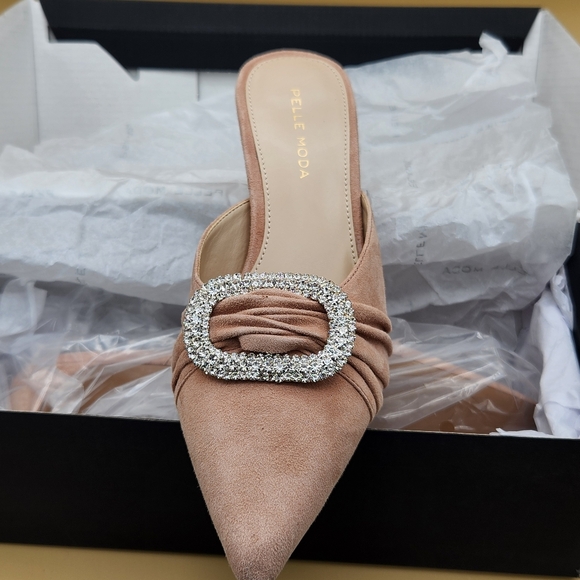 Pelle Moda Cheri Pointed Toe Mule (Women), 6, BLUSH - Picture 9 of 10